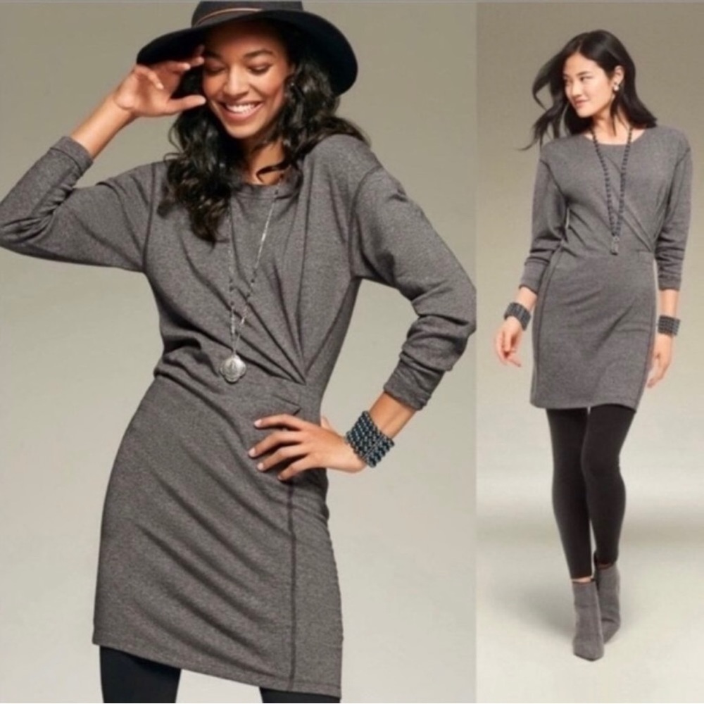 Cabi Style 3650 Put on Dress in Obsidian Gray Size S